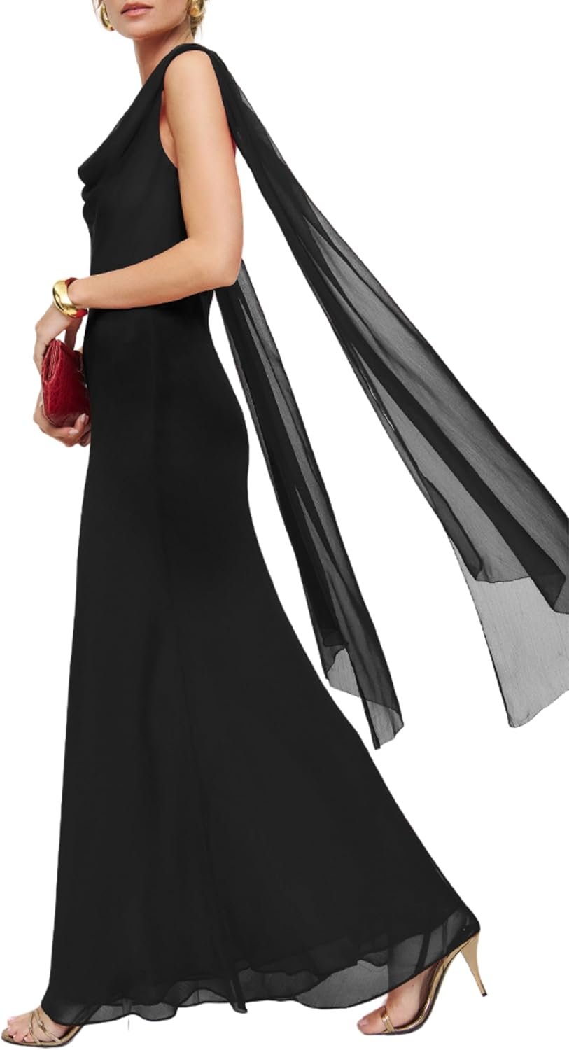 Parthea Women’s Summer Formal Wedding Guest Dresses Sleeveless Backless Long Elegant Evening Party Maxi Bodycon Dress