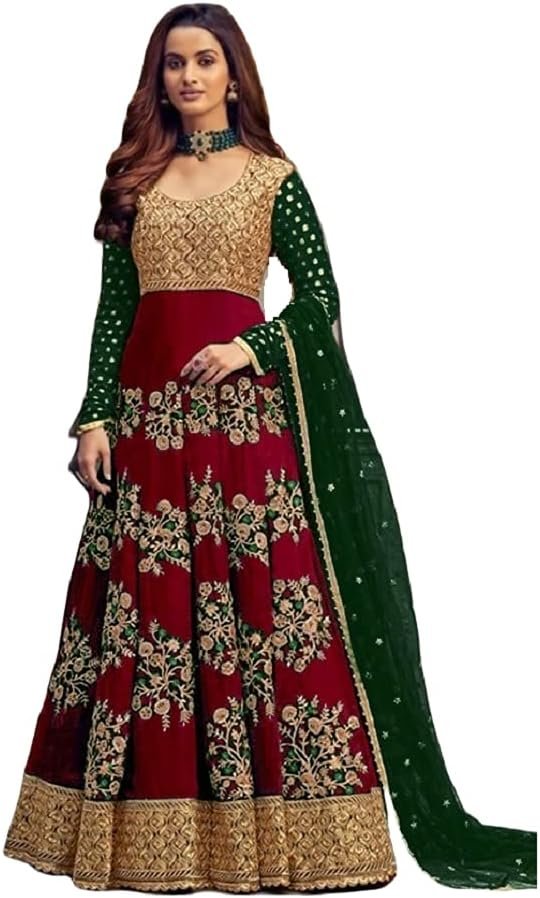 Henith Collection Indian/Pakistani Party Wear Wedding Wear Anarkali Gown Anarkali Suit for Womens