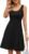 Herou Summer Beach Floral Dresses for Women A line Sleeveless Wide Strap High Waist Midi Tank Dress