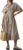 chouyatou Women’s Contrast Color Striped Shirt Dress Pleated Button Down Maxi Long Tunic Dress