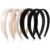 Velvet Headbands for Women and Teens, 6PCS Non-Slip Padded Hairbands with 3 Width Options (0.6″, 0.8″, 1.2″), Soft Comfortable Hair Accessories for Daily Wear, Makeup, Sports, and Gifts