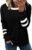 ONLYSHE Womens Crewneck Sweatshirt Casual Loose Fitting Tops Long Sleeve T Shirt