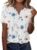 Zeagoo Womens Summer Tops Casual Short Sleeve V Neck Shirts Business Dressy Work Blouses